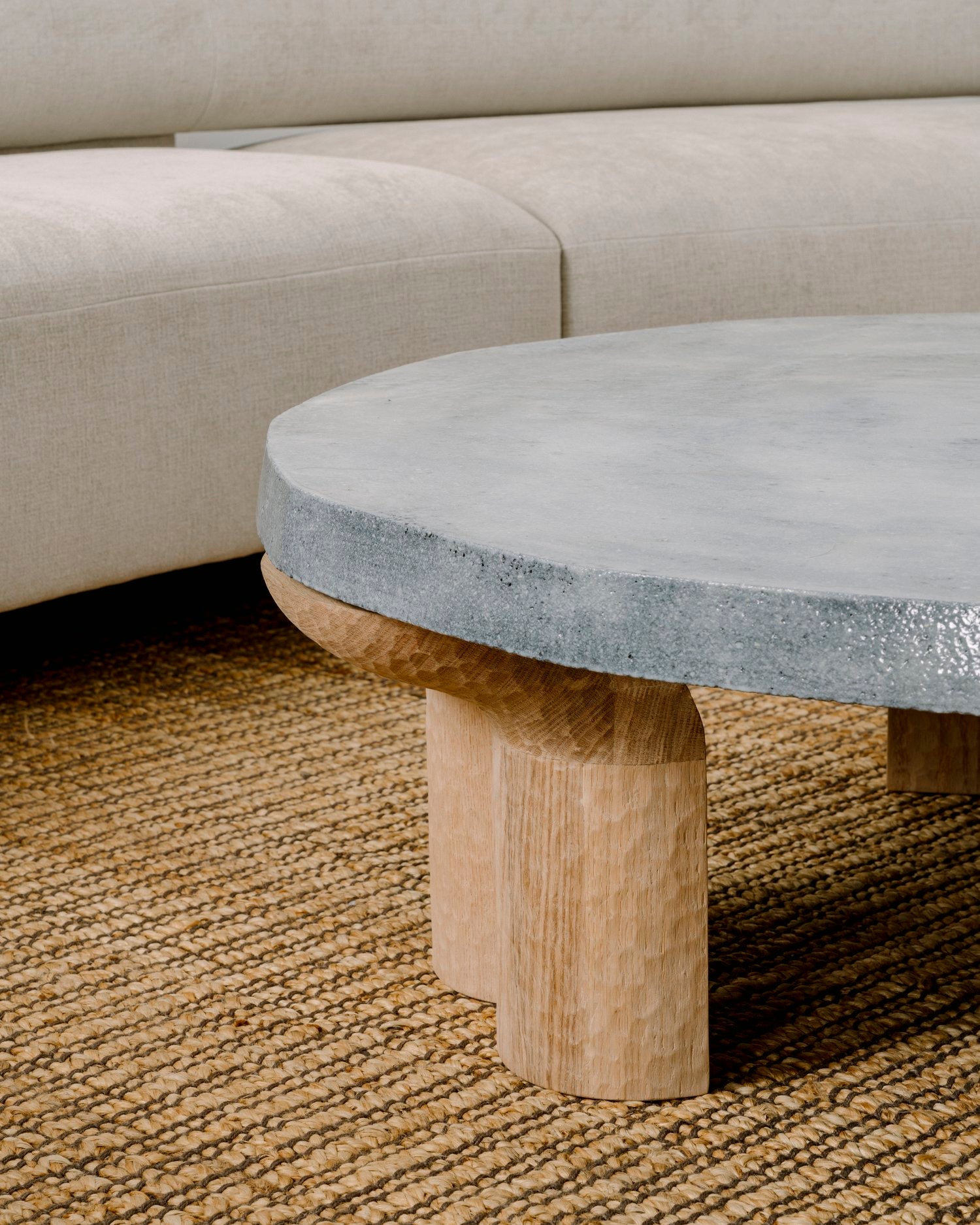 TABLE BASSE SACHA - LAVE ÉMAILLÉE