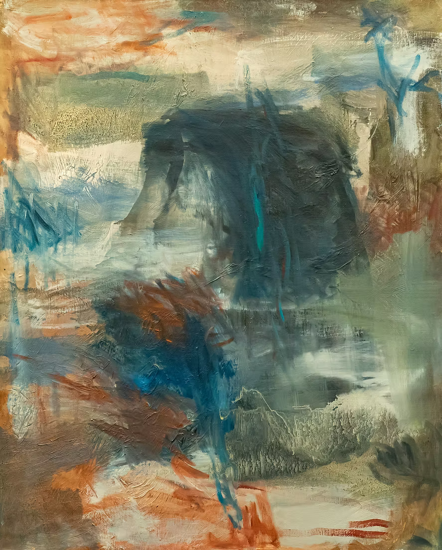 PAINTING - ENERGY FIELDS - OISEAUX BLEUS