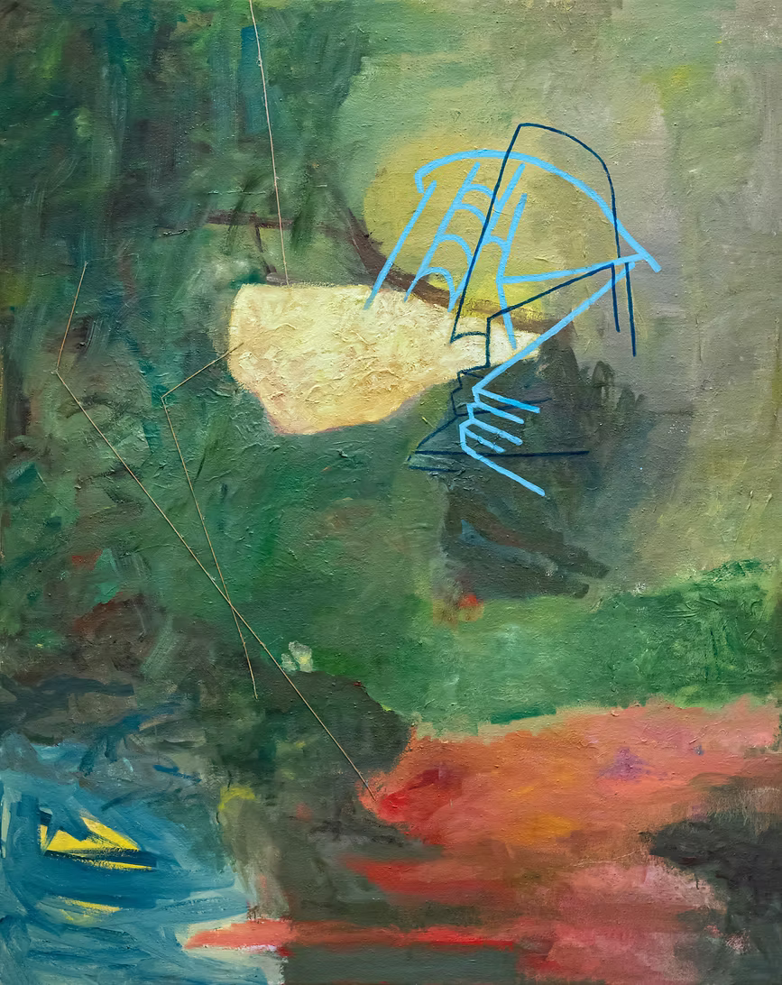 PAINTING - GÉOMÉTRIES VARIABLES - FIGURE IMPROBABLE