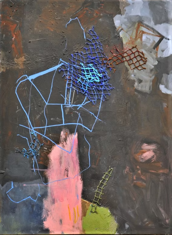 PAINTING - GÉOMÉTRIES VARIABLES - ROCHER ROSE