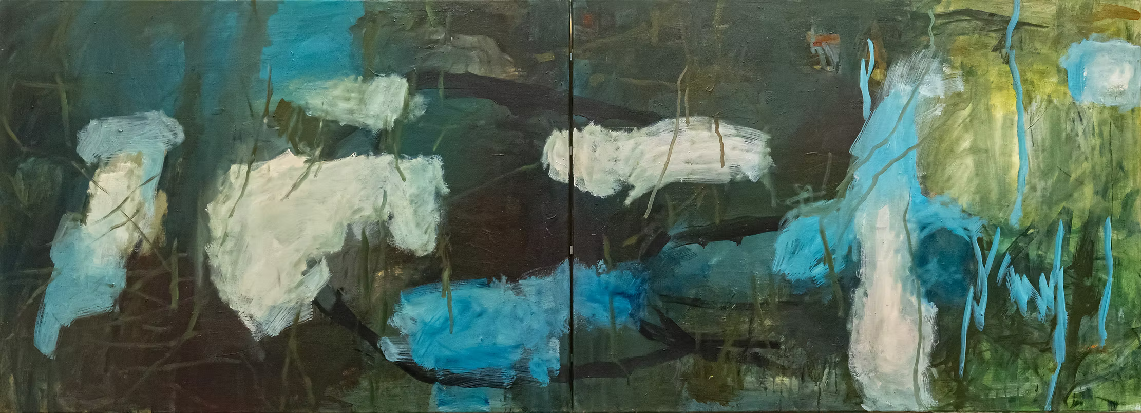 PAINTING - FORÊTS - FAUNE BLEUE