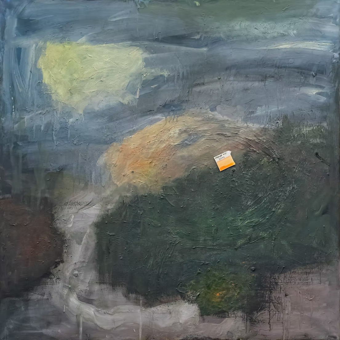 PAINTING - ENERGY FIELDS - MAGMA "ORANGE VIF"