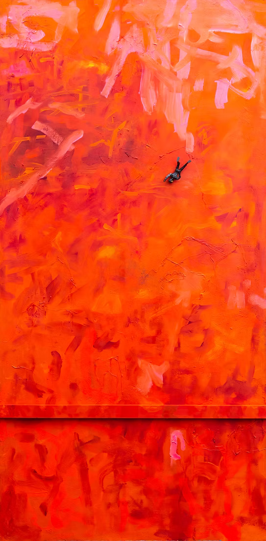 PAINTING - FRAGMENTATIONS - ROBOT NOIR