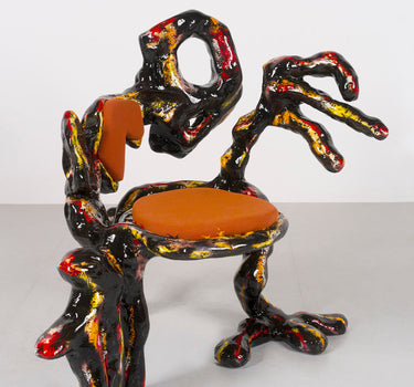 Leo Orta Phoenix Chair Fiber Polyester Acrylic Painting Uv Varnish