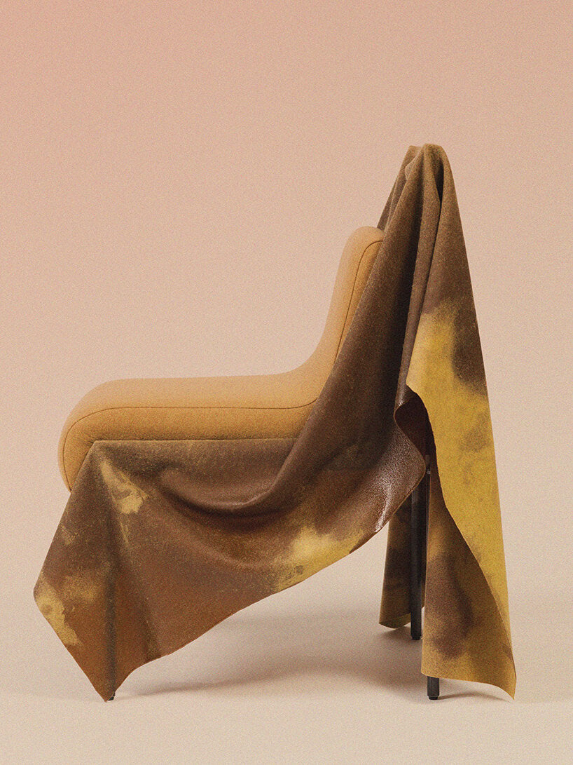 Caleb Engstrom Wet Wool Chair Blackened Steel Wax Resin Wool  - Chair Seat Height