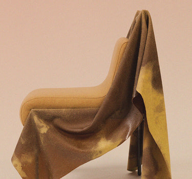 Caleb Engstrom Wet Wool Chair Blackened Steel Wax Resin Wool  - Chair Seat Height